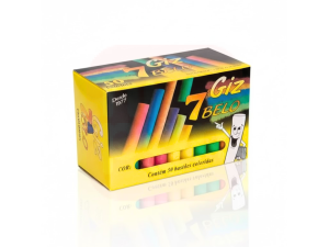 Giz de Lousa C/50 Cores – 7 Belo
